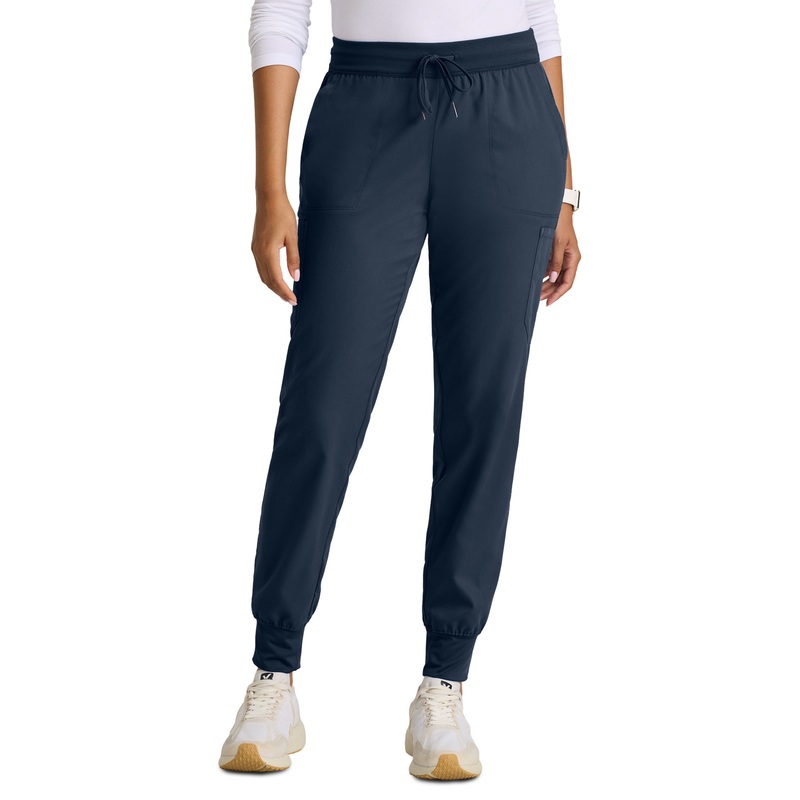 Women's Six Pocket Jersey Knit Waistband Finley Pant - GRP689 - Steel