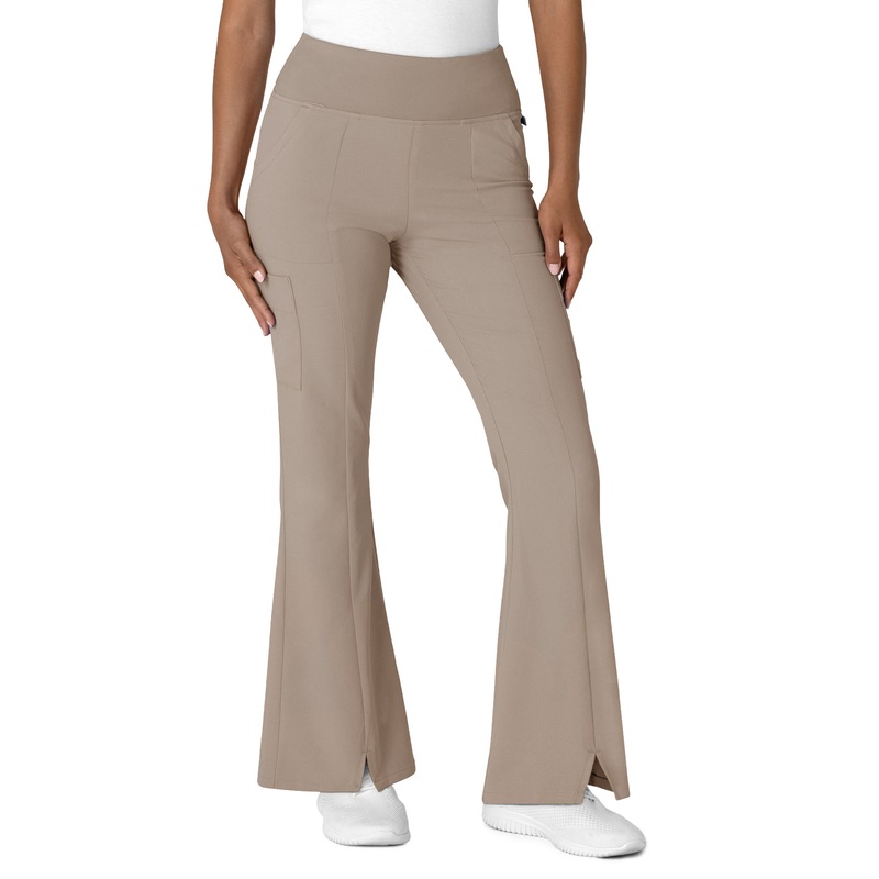 Women's Seven-Pocket Front Slit Flare Pant - 5534 - Haze