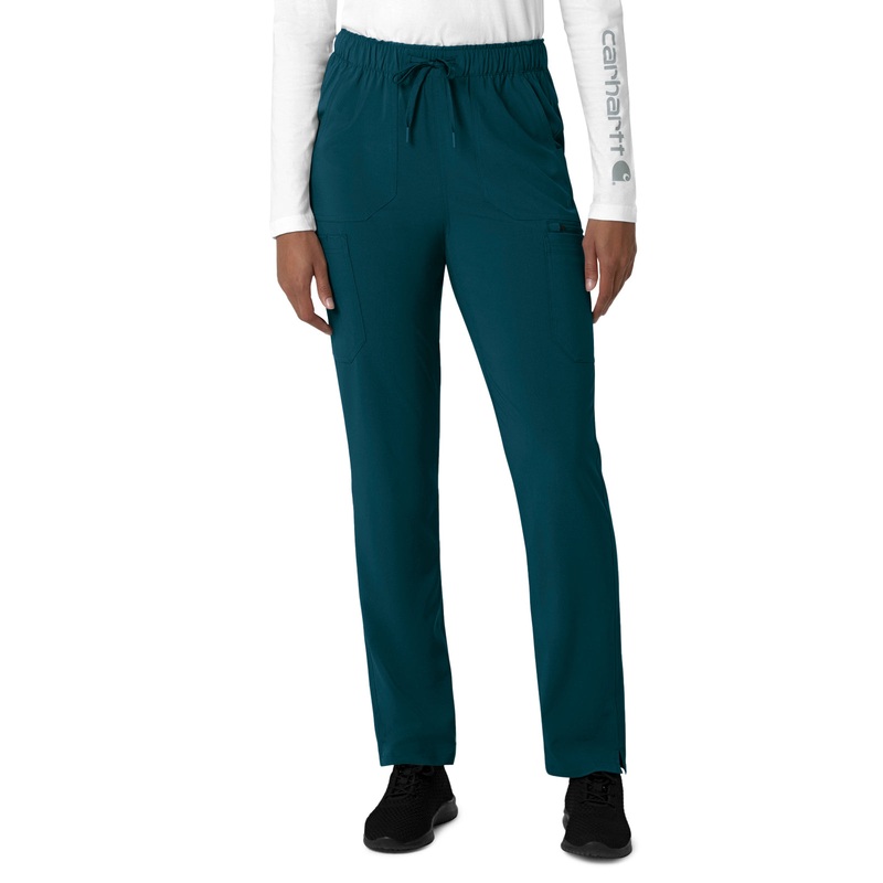 Women's Seven-Pocket Straight Leg Pant - C53210 - Caribbean