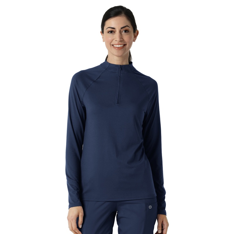 Women's Watch Window Quarter Zip Top - 2239 - Navy