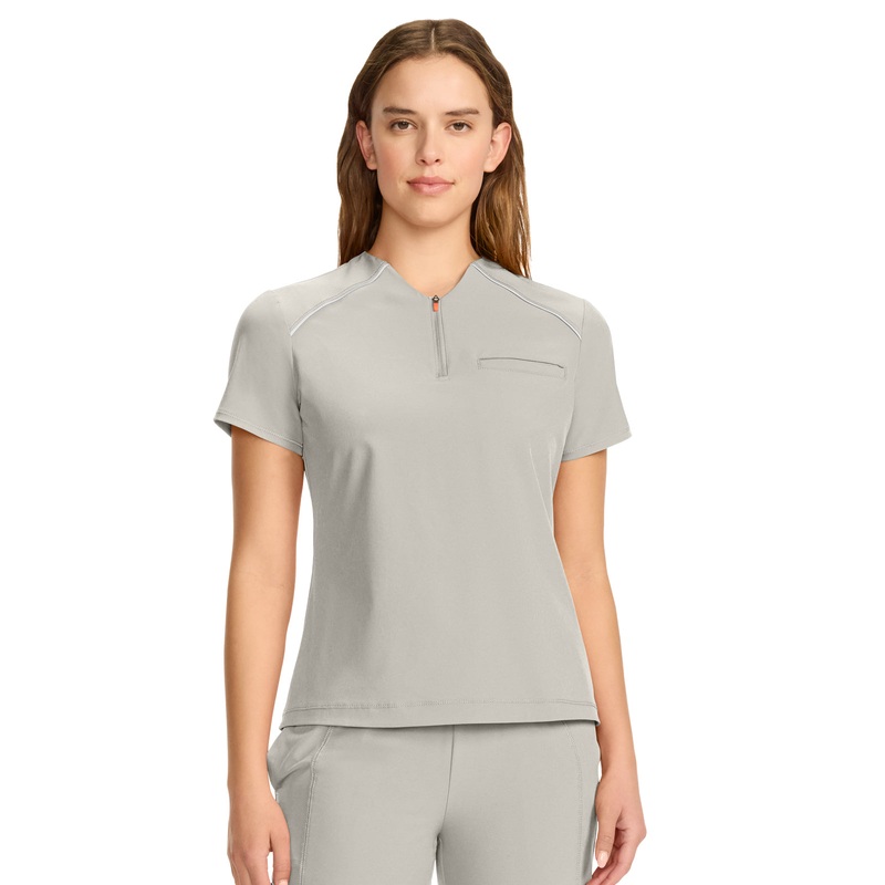 Women's 1-Pocket Henley Top - IN644A - Vapor