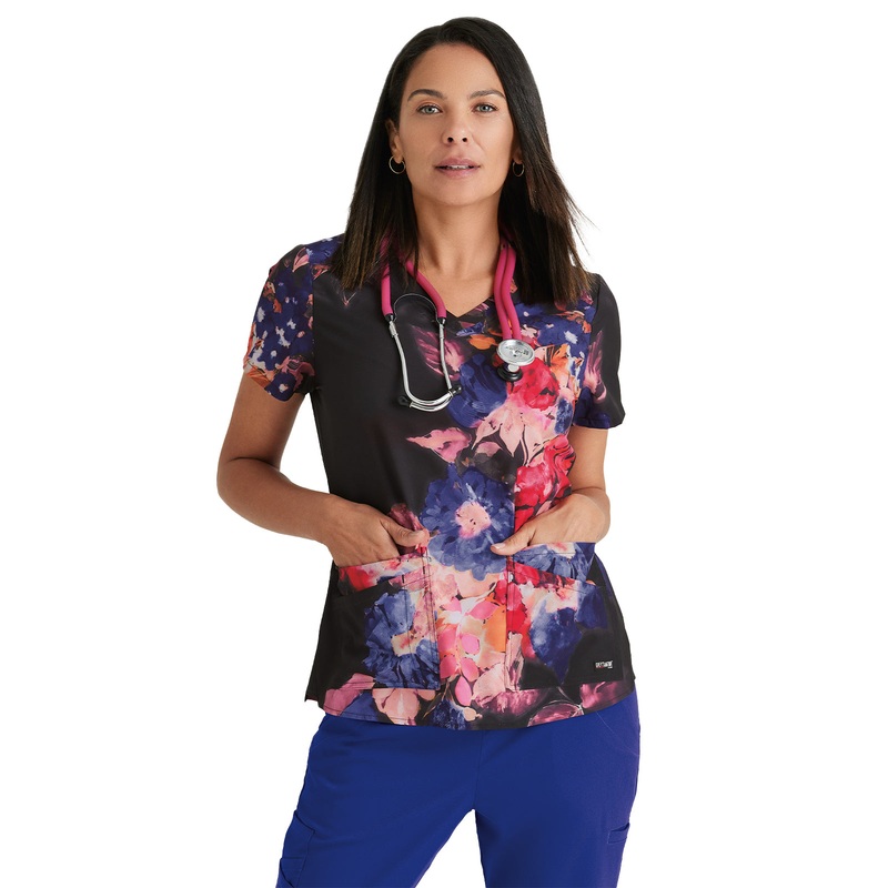 Women's Print Top - GRST154 - Spring Garden