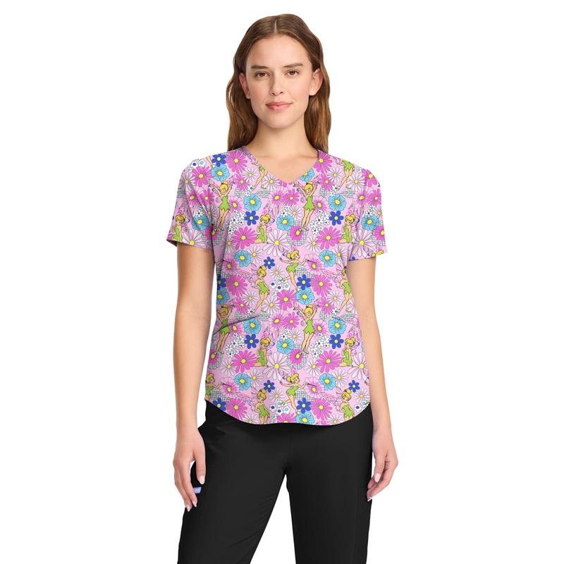 Women's V-Neck Print Top - TF737 - Stay Fiesty