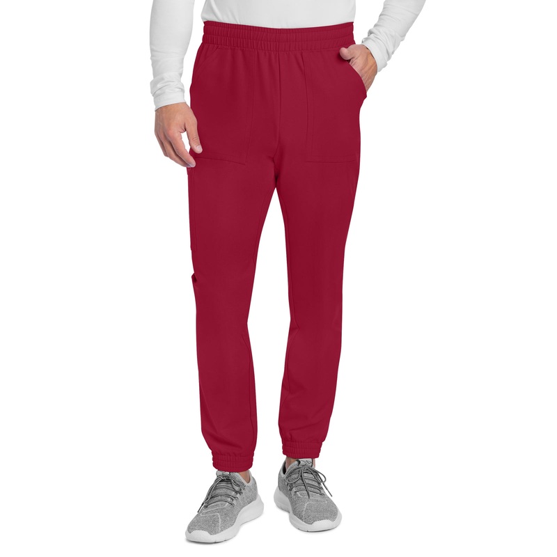 Men's 4-Pocket Mid Rise Jogger Pant - CK278A - Red