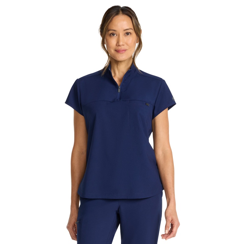 Women's 1-Pocket Partial Zip Top - 752 - Navy