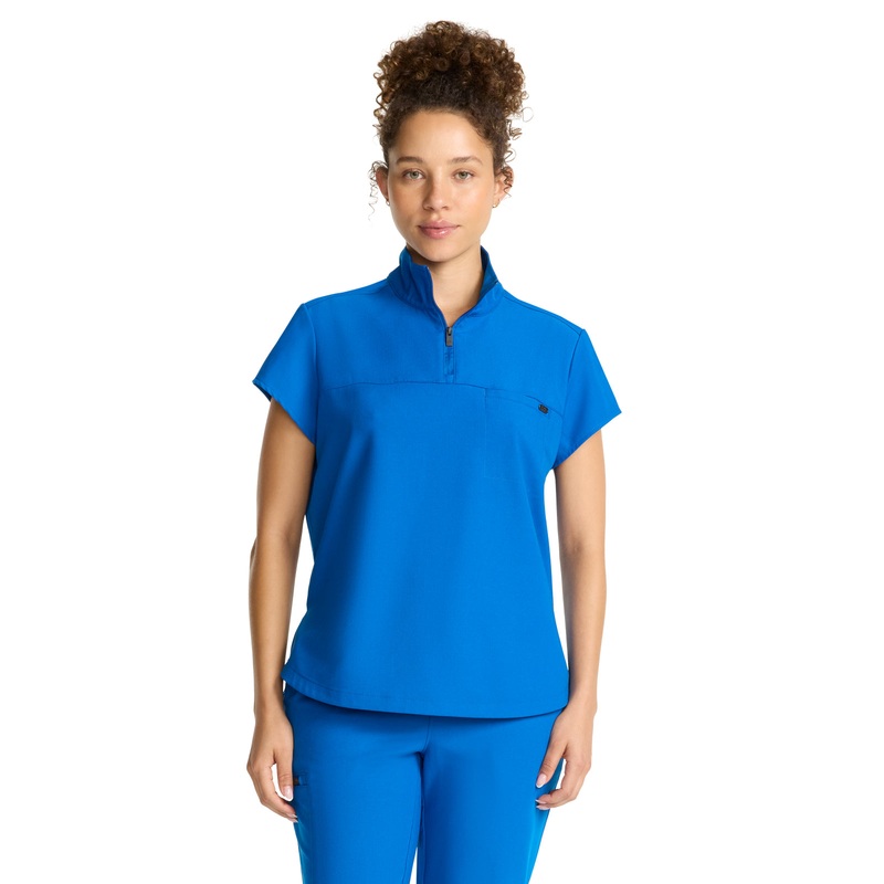 Women's 1-Pocket Partial Zip Top - 752 - Royal