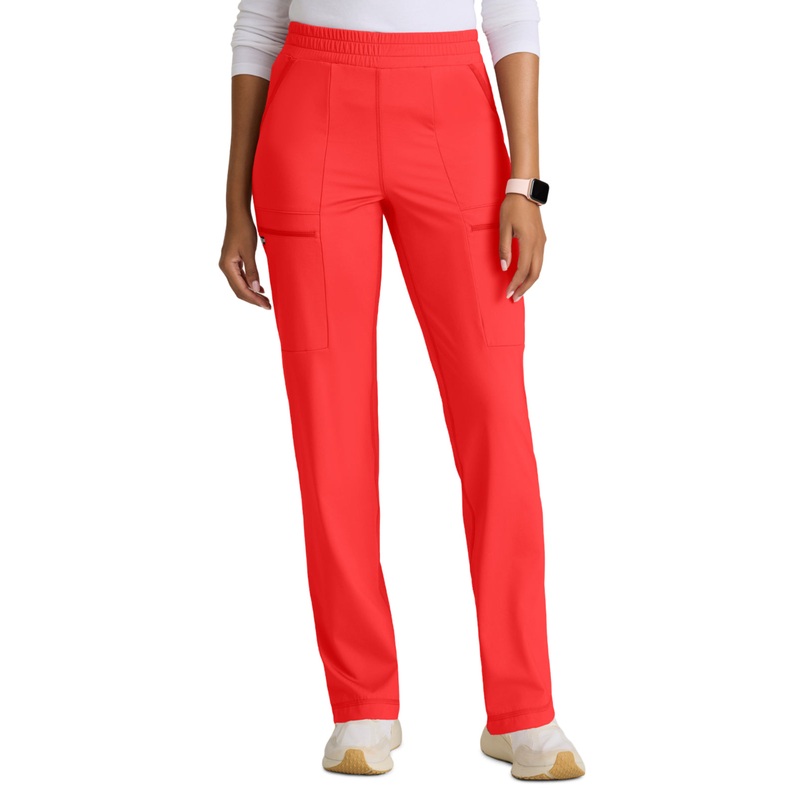 Women's Six Pocket Drawcord Momentum Pant - GRSP685 - Radiant Coral