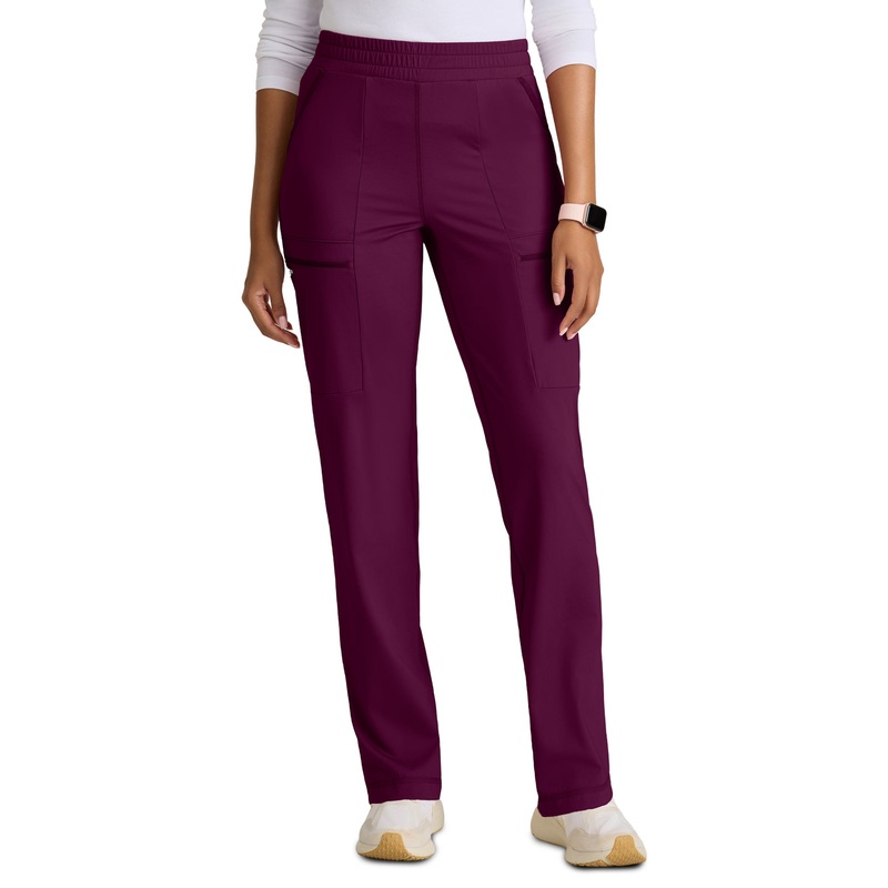 Women's Six Pocket Drawcord Momentum Pant - GRSP685 - Wine