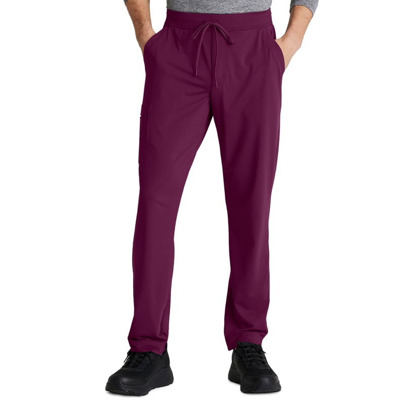 Men's 4 Pocket Slim Straight Rebound Pant - SKP659 - Wine