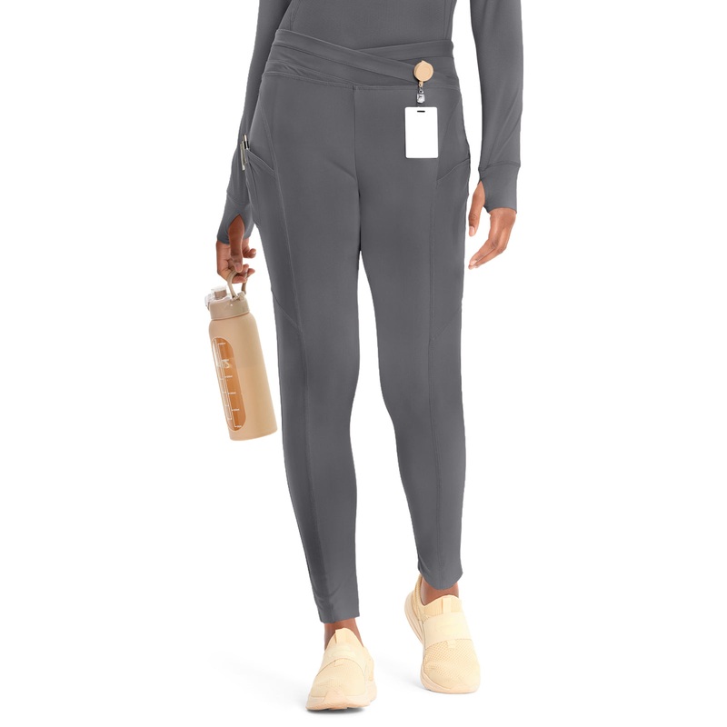 Women's 3-Pocket Natural Rise Legging - IN106A - Pewter