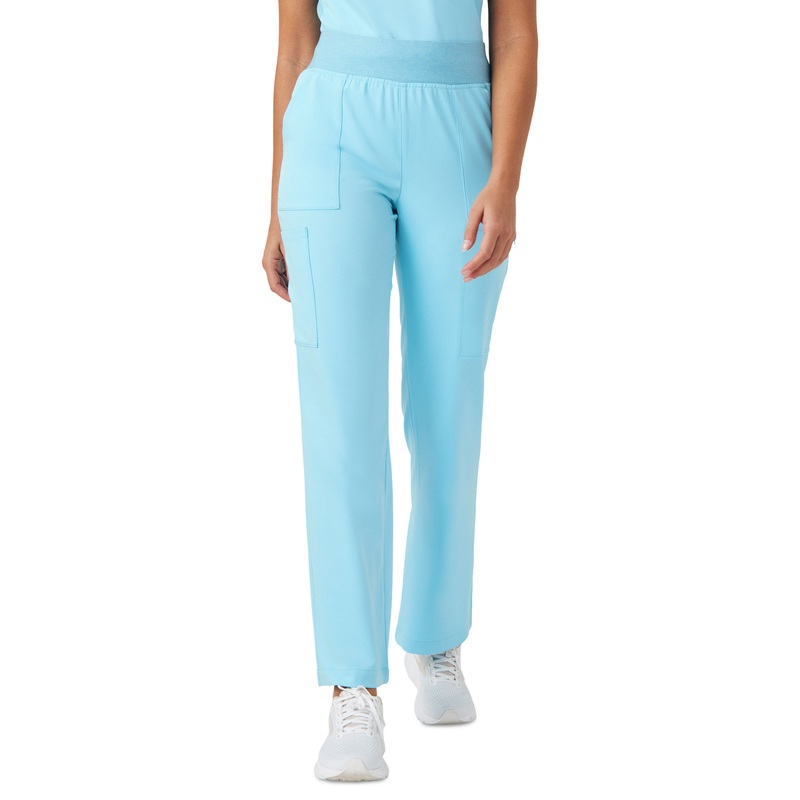 Women's Wide-Leg 6-Pocket Pant - WB421 - Island Blue