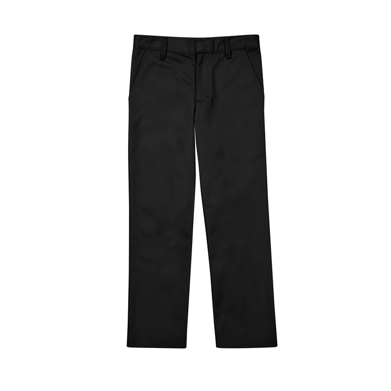 Boys' Flat Front Pant - CR003K - Black