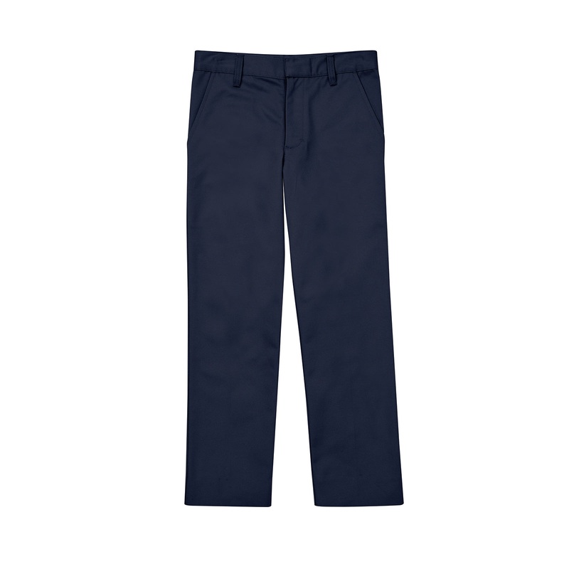 Boys' Flat Front Pant - CR003K - Dark Navy