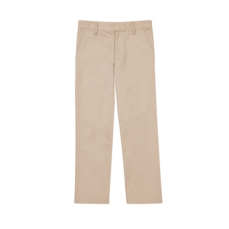 Boys' Flat Front Pant - CR003K - Khaki