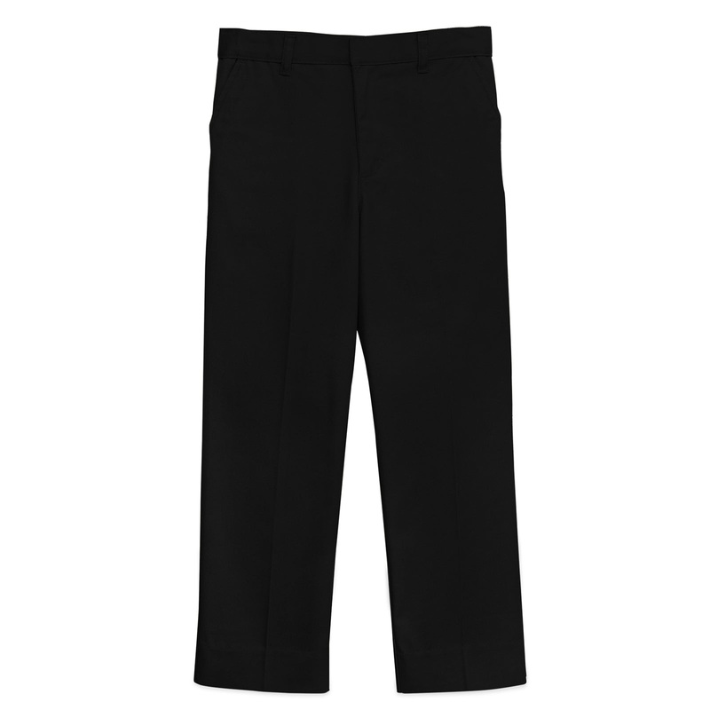 Boy's 4-Pocket Flat Front Youth Pant - CR032Y - Black